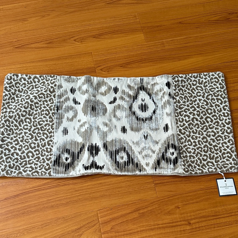 William Sonoma Ikat Velvet Lumbar pillow Cover